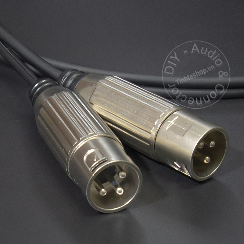 6.35mm to 2 XLR male cale