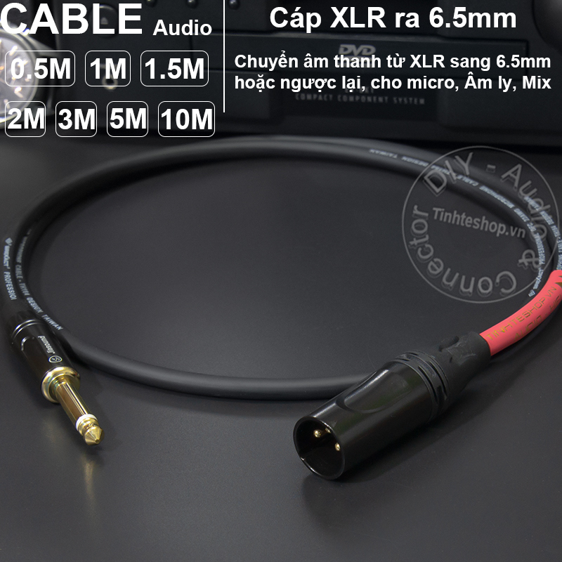 Cáp 6.5mm ra XLR đực