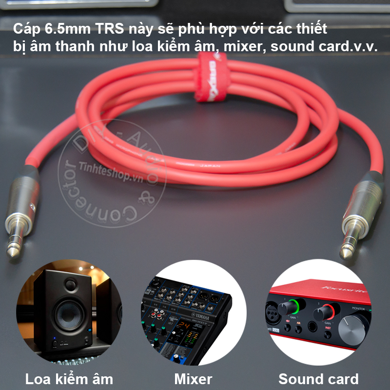 6.35mm stereo audio cable