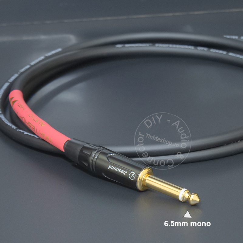  6.35mm TS to lotus audio cable