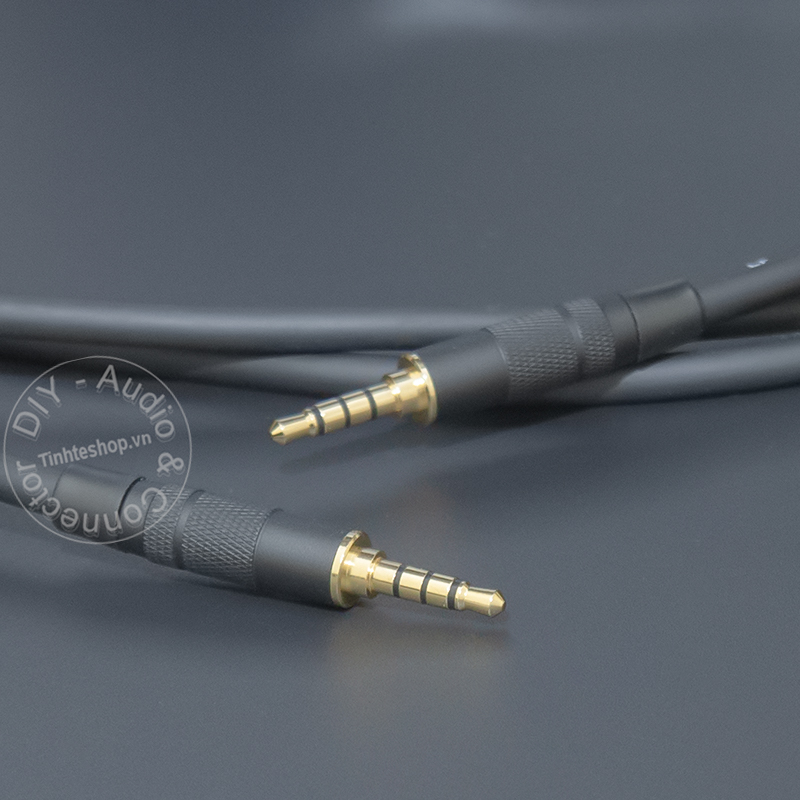 DIY 3.5mm 4-bar TRRS audio cable from 0.2 to 40 meters