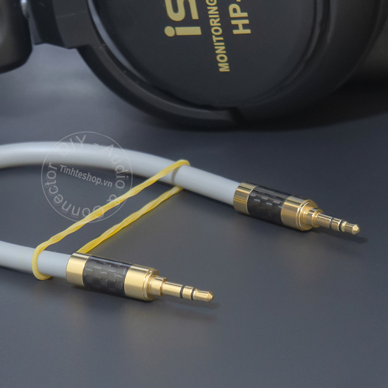 DIY silver-plated 1/8 TRS audio cable