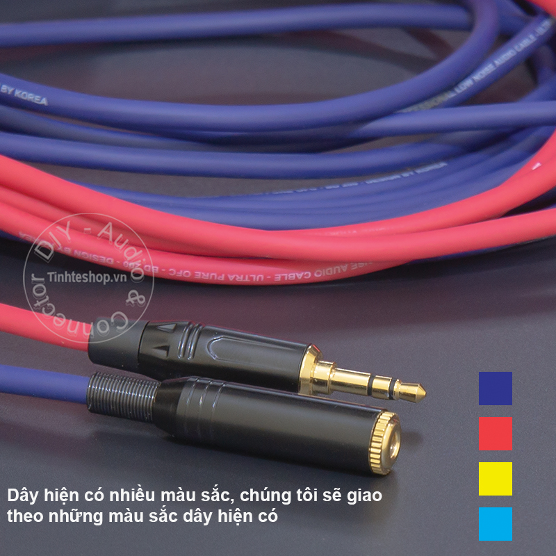 DIY 10 to 40 meter extension 3.5mm stereo audio cable