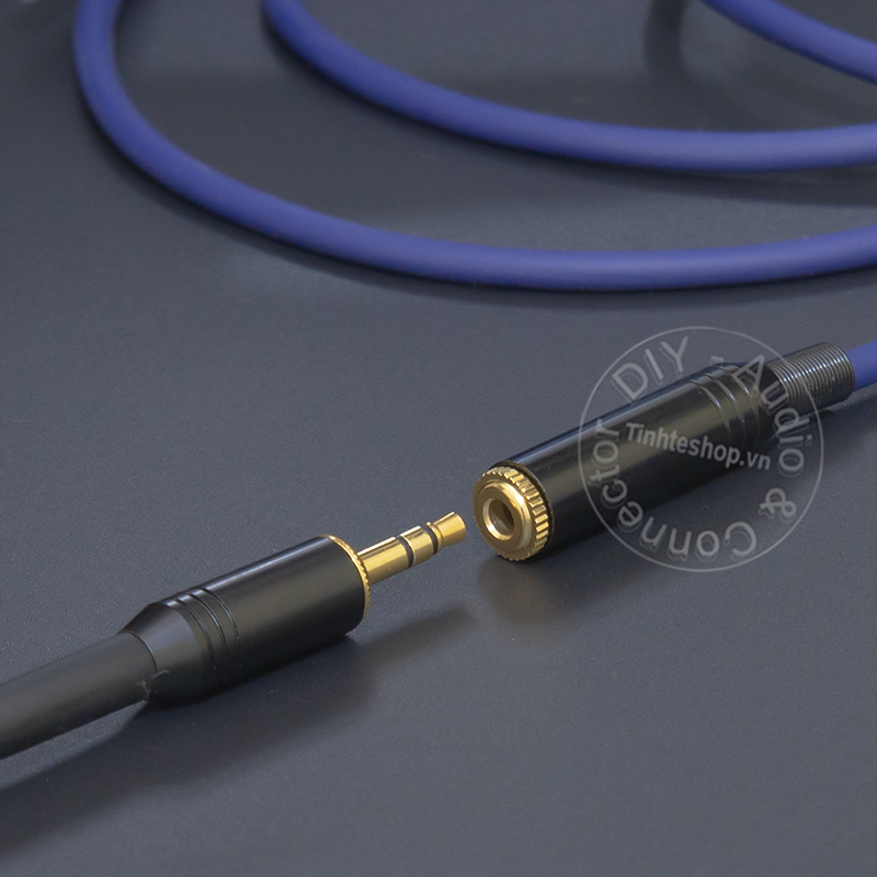 0.2 to 40 meter DIY female to female 3.5mm stereo audio cable