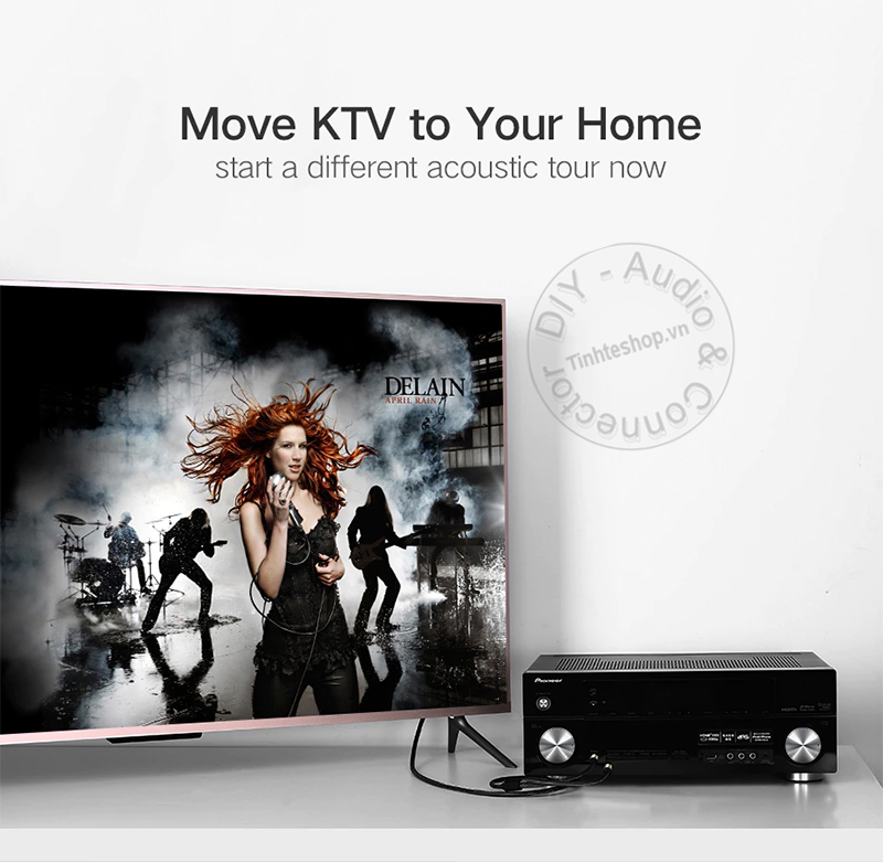 3.5mm to 2 6.35mm cable