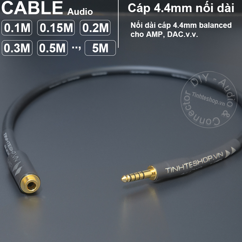 DIY extension 4.4mm balanced audio cable