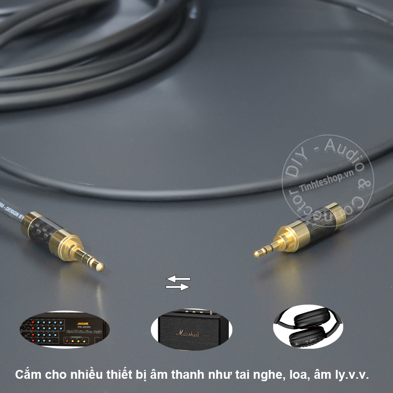 2.5mm to 3.5mm stereo audio cable