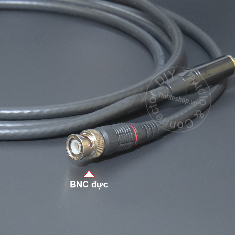 BNC male to 6.35mm TS male signal cable