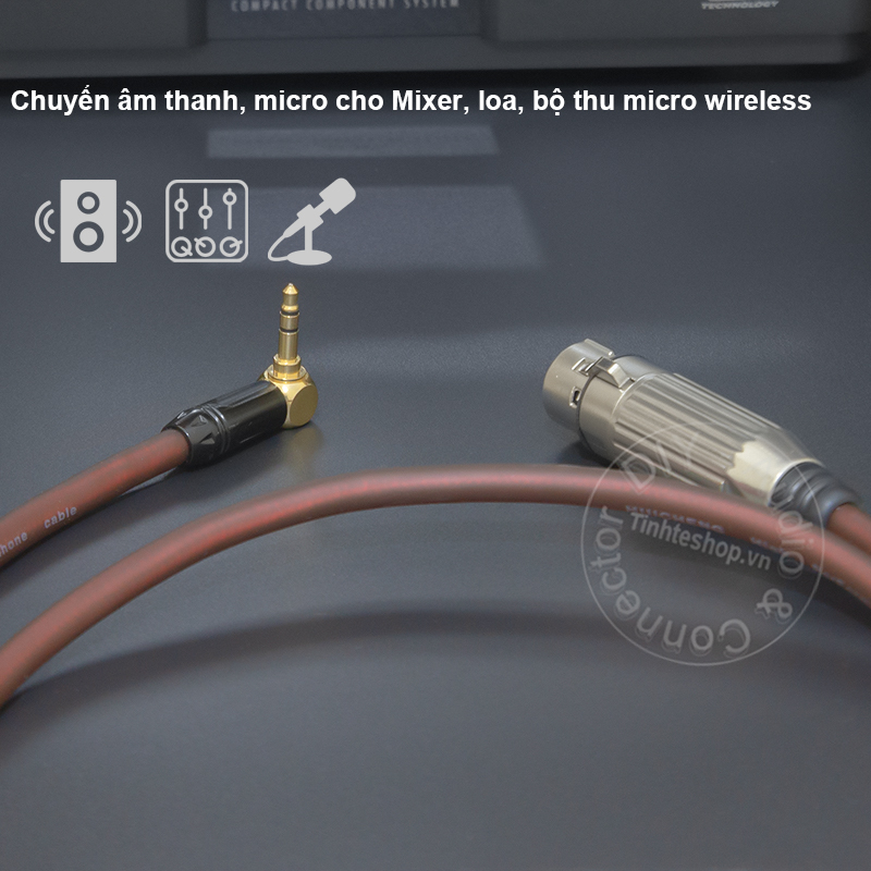XLR female to 3.5mm balanced cable