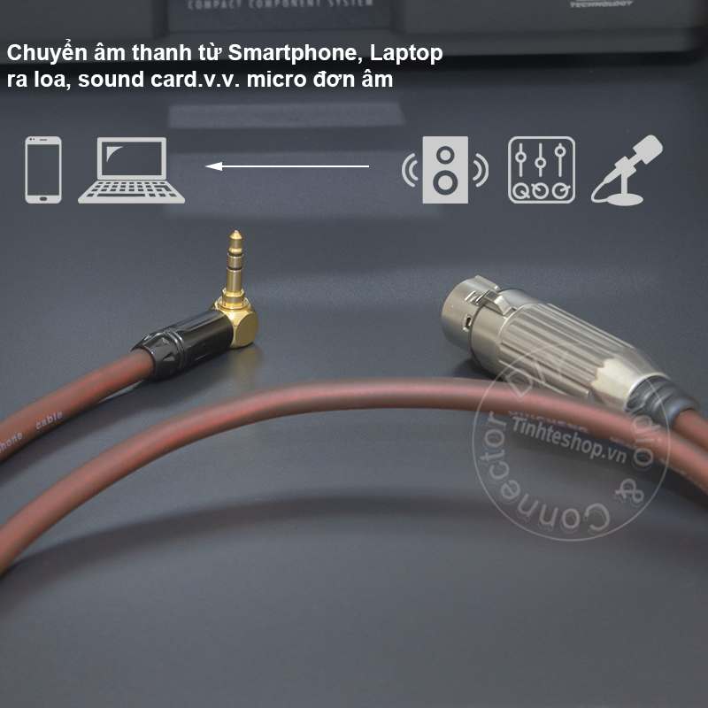 XLR female to 3.5mm cable