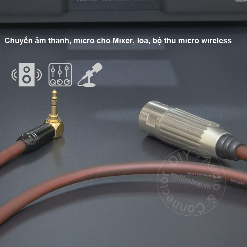 XLR male to 3.5mm balanced cable