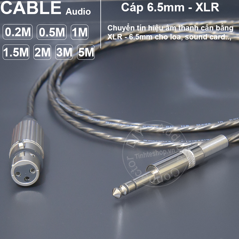 XLR female to 1/4 stereo cable