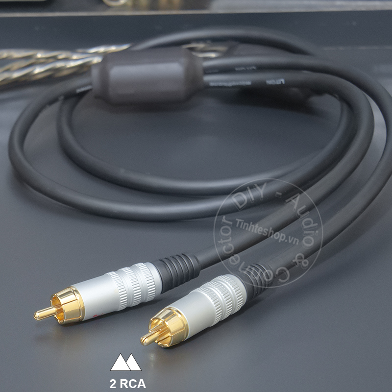 DIY RCA 2 to 4 analog audio splitter cable