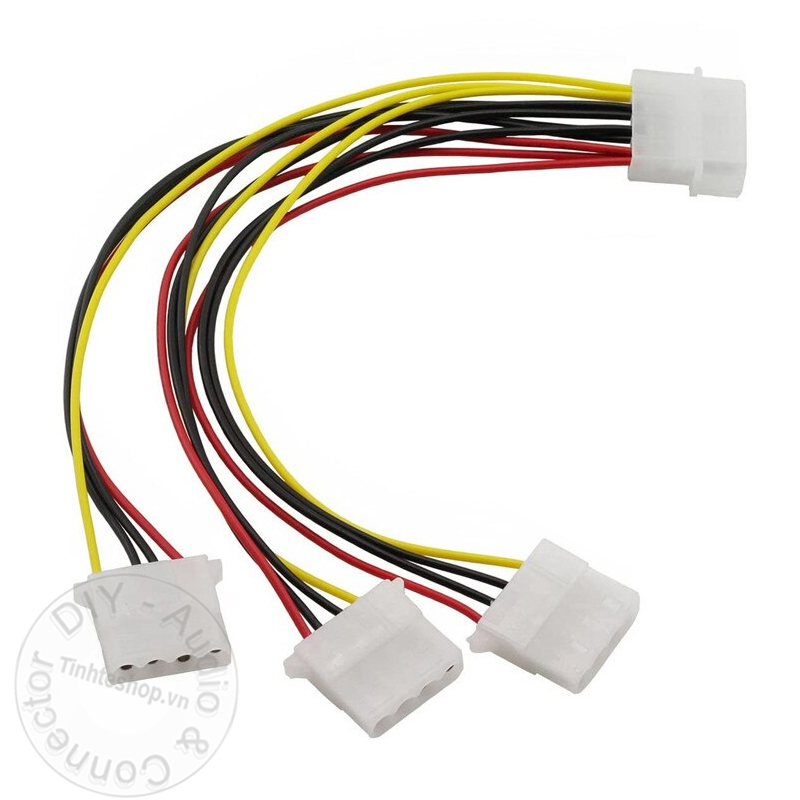 4 pin ide molex 1 to 3 power cable 20Cm