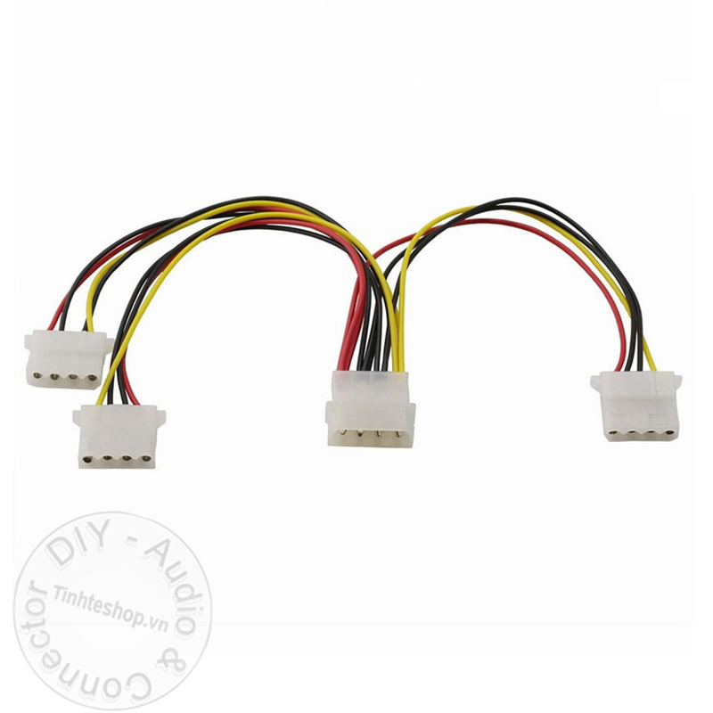 4 pin ide molex 1 to 3 power cable 20Cm