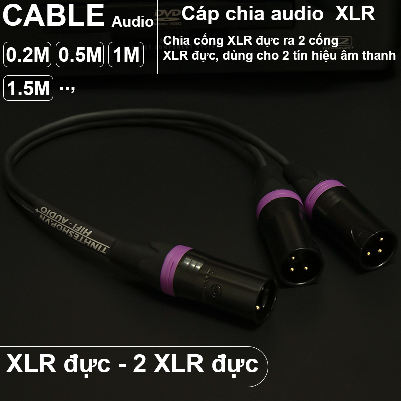 xlr male x2 xlr male