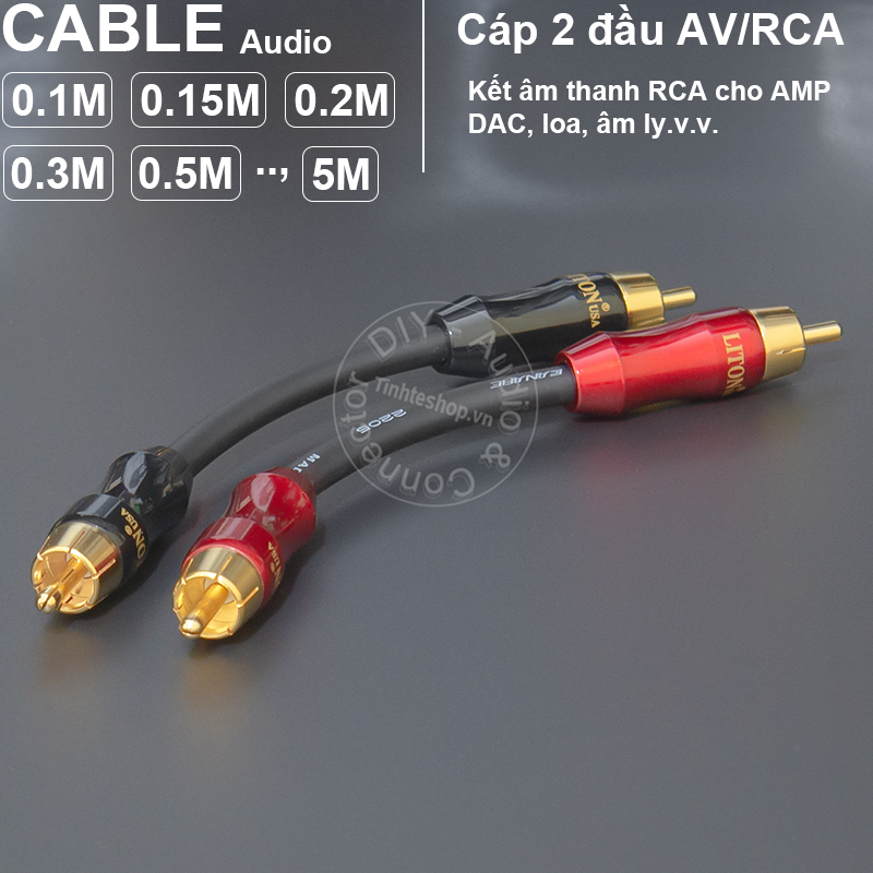 DIY RCA analog audio cable