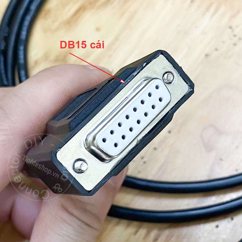 Customize DB9 pin female to DB15 female 2 row cable