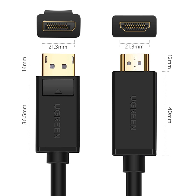 dây displayport ra hdmi 4k ugreen dp101