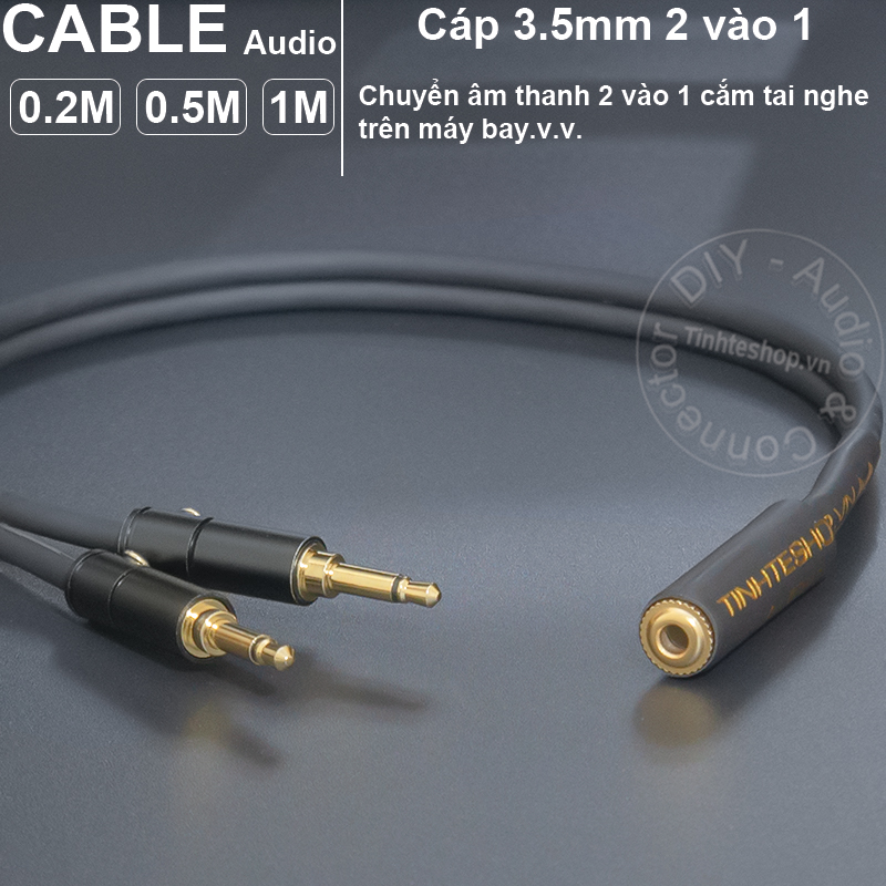 In-flight headphone cable