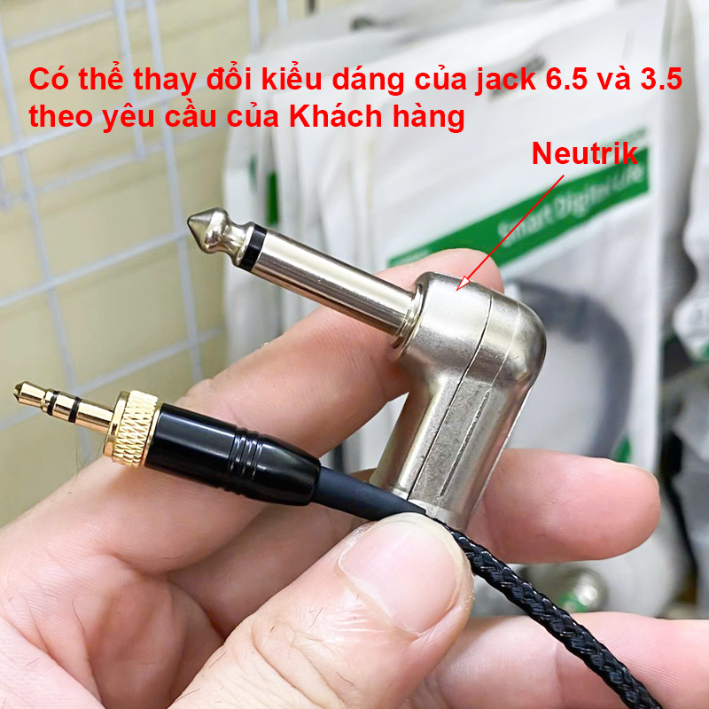 3.5mm screw lock to 6.35mm jack guitar audio cable Instrument cord for Sennheiser wireless SK EK 100 300 500 G3…