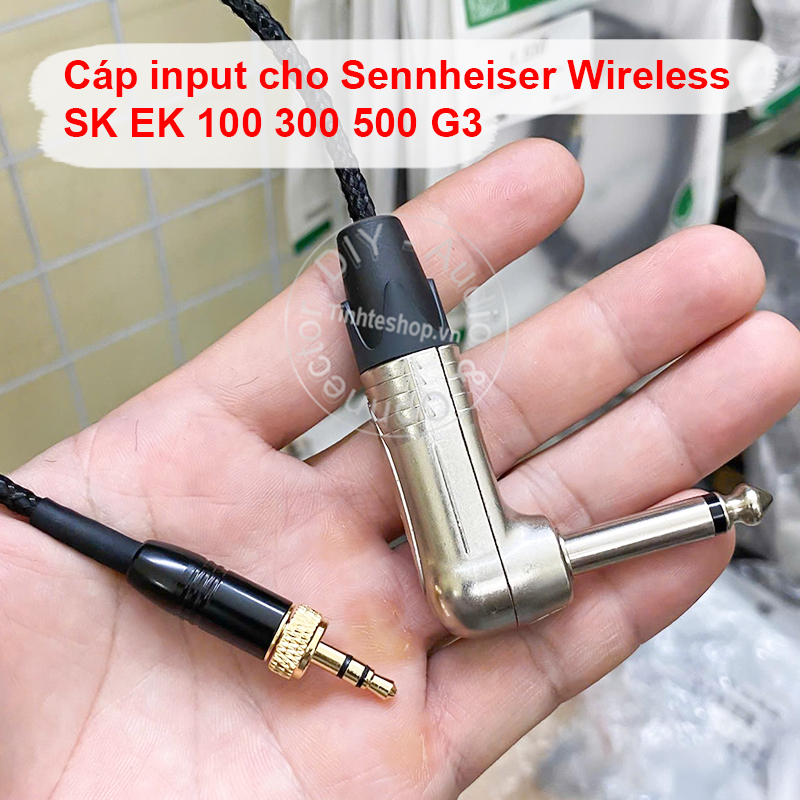 3.5mm screw lock to 6.35mm jack guitar audio cable Instrument cord for Sennheiser wireless SK EK 100 300 500 G3…