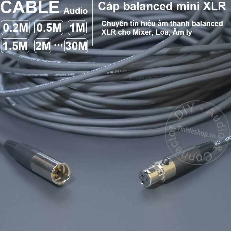 DIY mini XLR audio cable