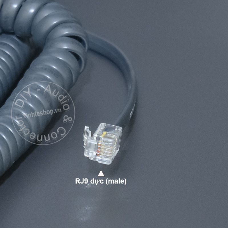 DIY 4 pin RJ9 male to female phone cable