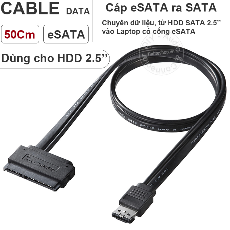 eSATA sang SATA cho HDD 2.5 50Cm