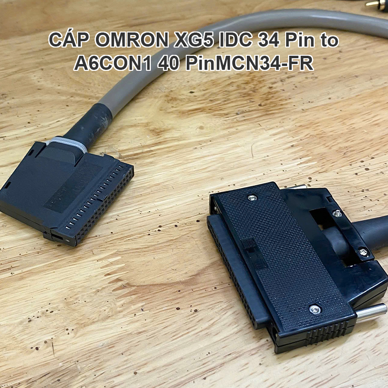 OMRON XG5 IDC 34 Pin to A6CON1 40 Pin Female Cable For Servo Driver/PLC and Terminal Block Breakout Board