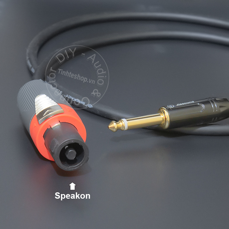 DIY speakon to 6.5mm TS speaker cable for Speaker Amplifier