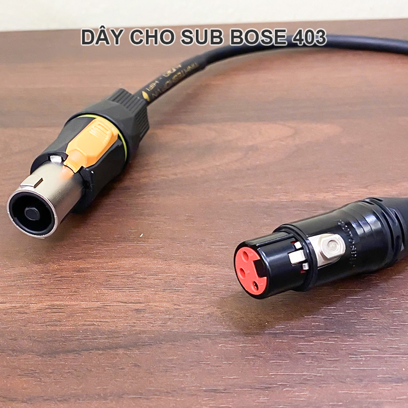 Dây loa cắm từ Đẩy vào Sub Bose 403