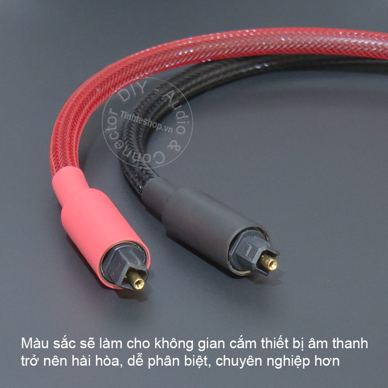 DIY optical audio cable concise design