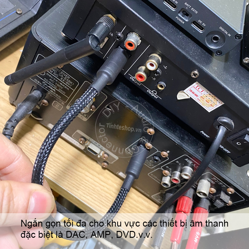 DIY optical audio cable concise design