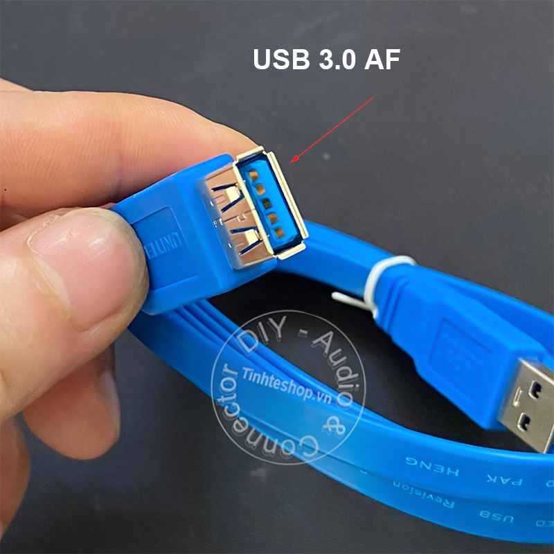 Slim flat USB 3.0 AM-AF cable