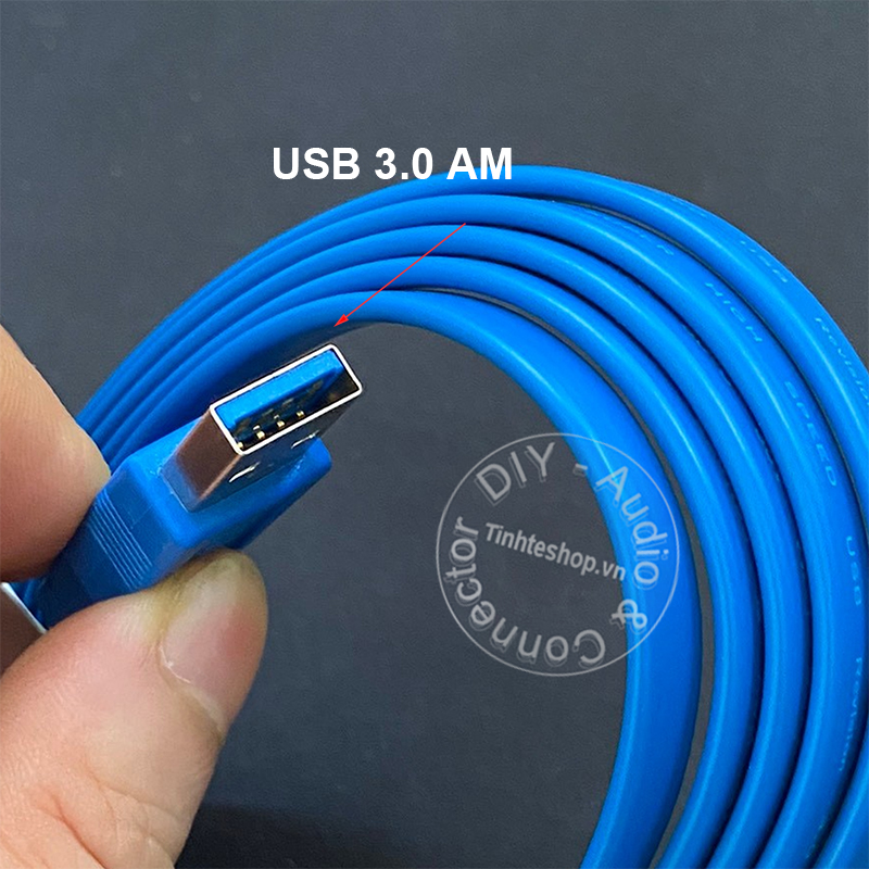 Slim flat USB 3.0 AM-AF cable