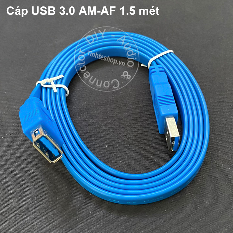 Slim flat USB 3.0 AM-AF cable