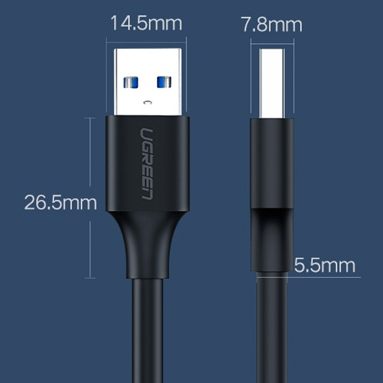cáp usb 3.0 am-am ugreen us128
