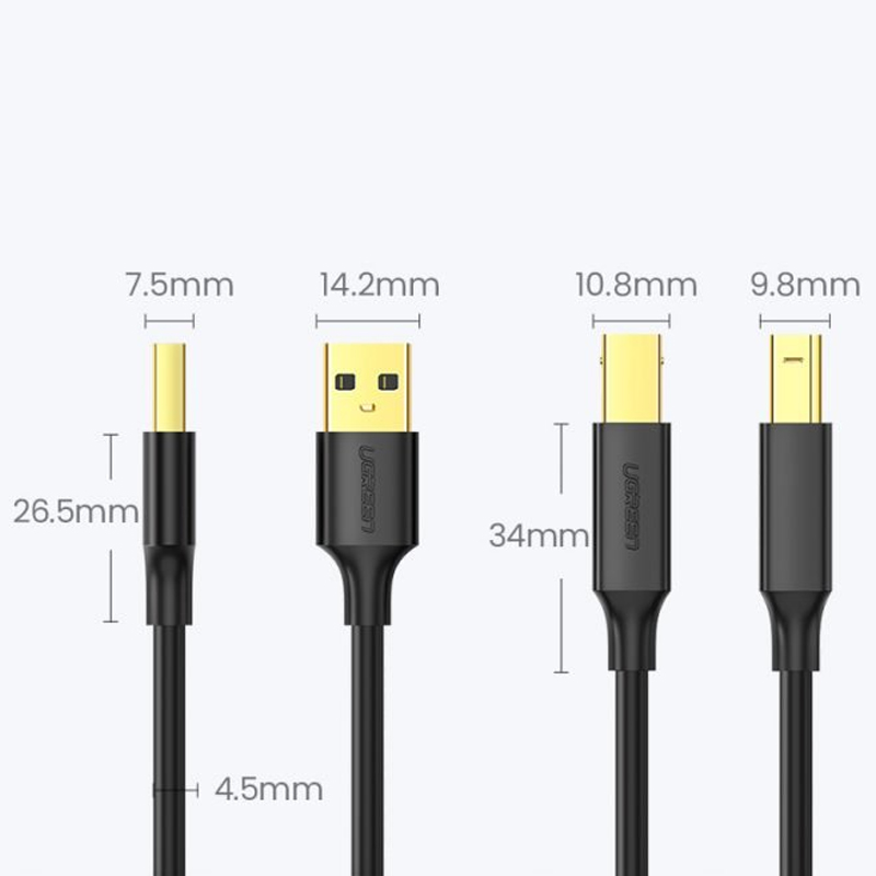 cáp usb am-bm ugreen us135