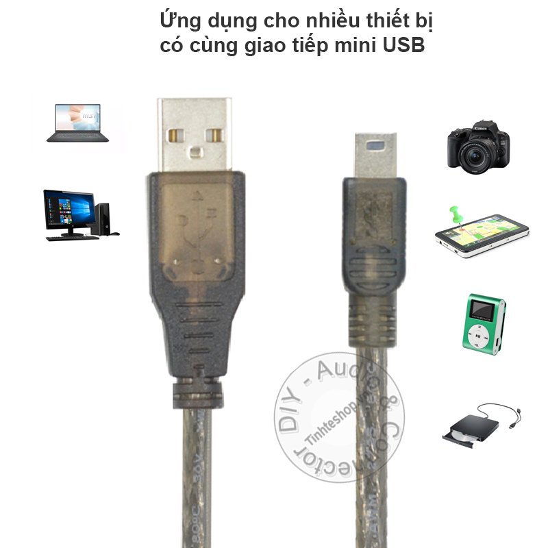 Cáp USB AM sang Mini USB 5pin