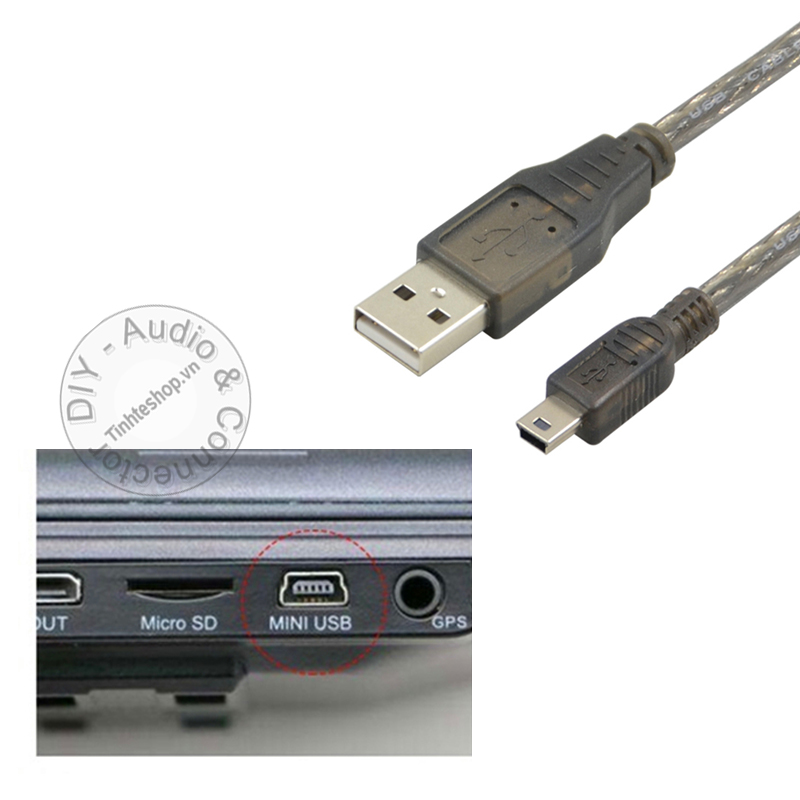 Cáp USB AM sang Mini USB 5pin