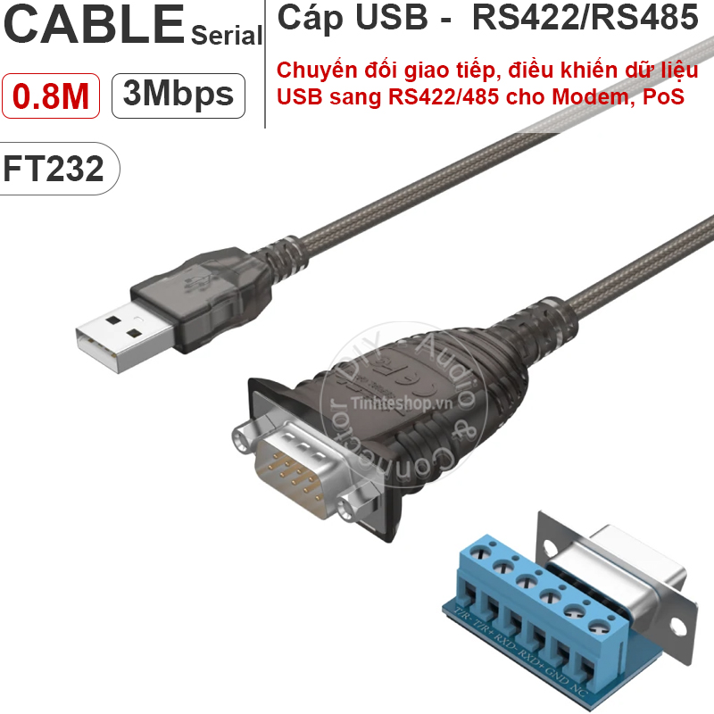 Dây USB to RS 422 485 Unitek Y-1082