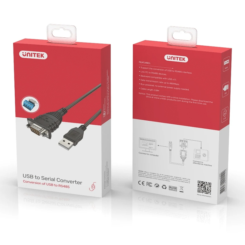 Dây chuyển USB to RS 485 Unitek Y1081