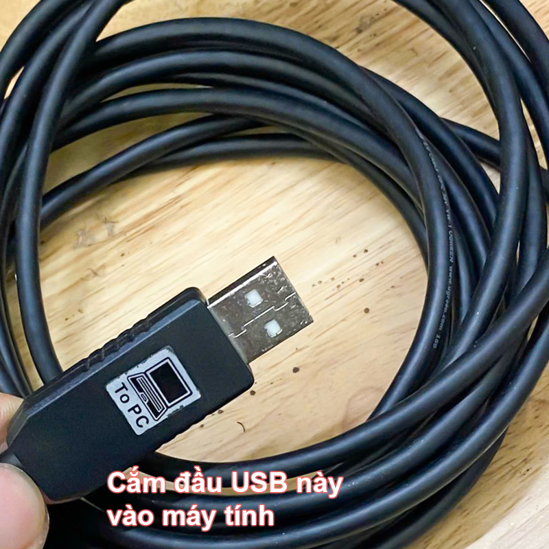 Cáp USB 2 đầu đực RS232 chipset CH340 điều khiển vang số Dapro, Dbacoustic Pro2 max, BF,.. X3, X5, X6, X8, X12, BFaudio