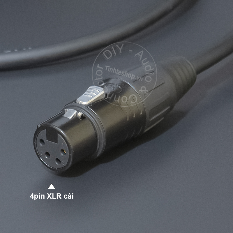 DIY 4pin XLR male to female signal cable