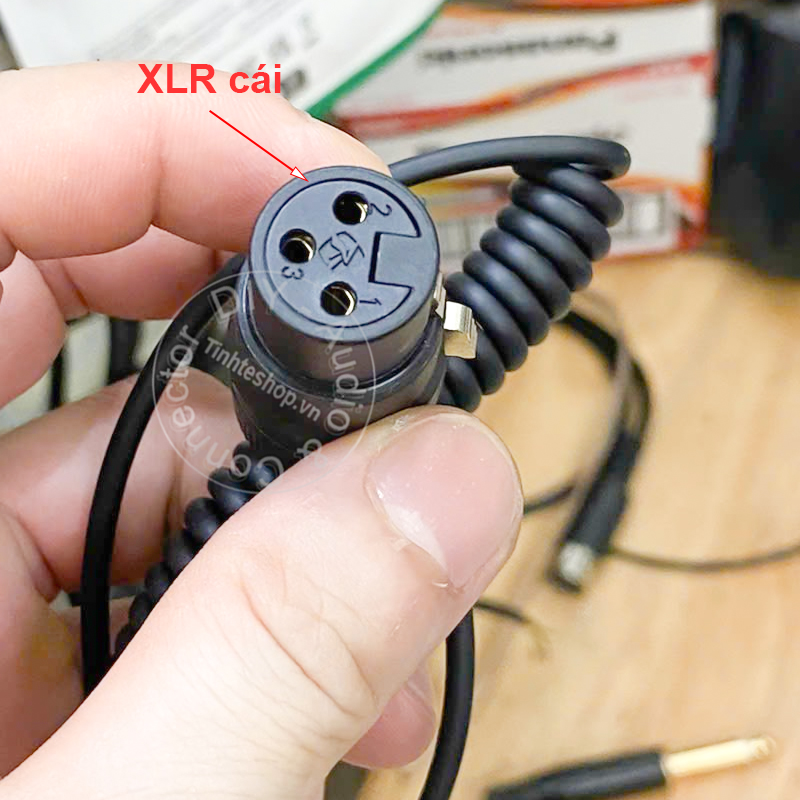 XLR female to 3.5mm locking