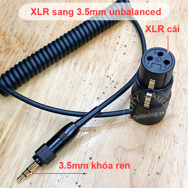 XLR female to 3.5mm locking