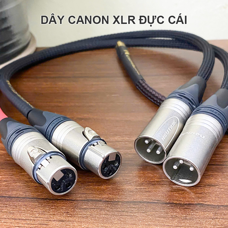 Cáp XLR cho thu âm chuyển nghiệp