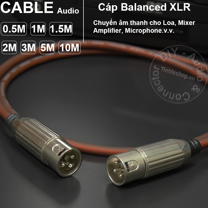 XLR male to XLR male cable
