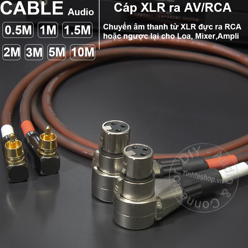 XLR female to RCA cable